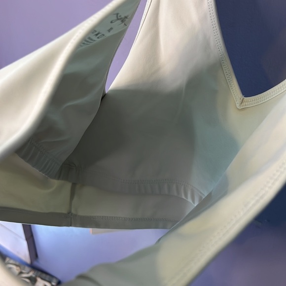 Double Lined White Sports Bra - Picture 5 of 6